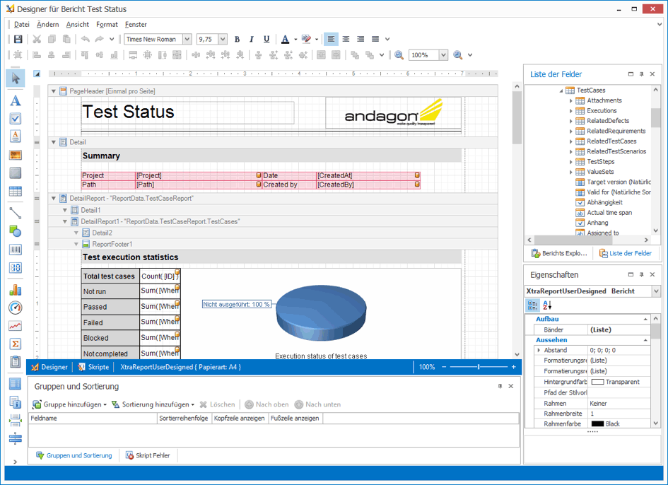 aqua Bericht Designer