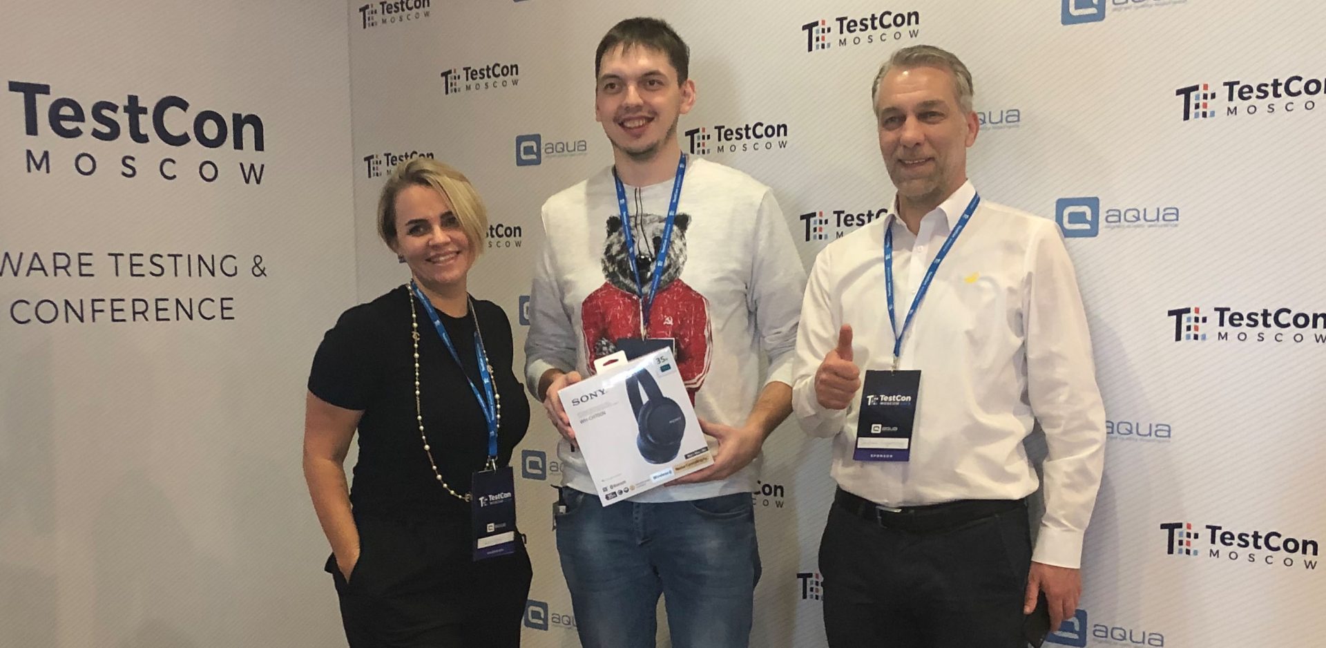 Gewinner auf der TestCon in Moskau